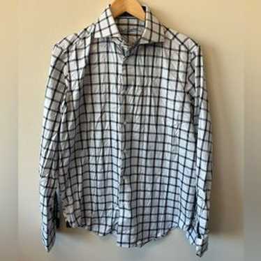 Robert Graham Graph Check Pattern Button Down Dre… - image 1