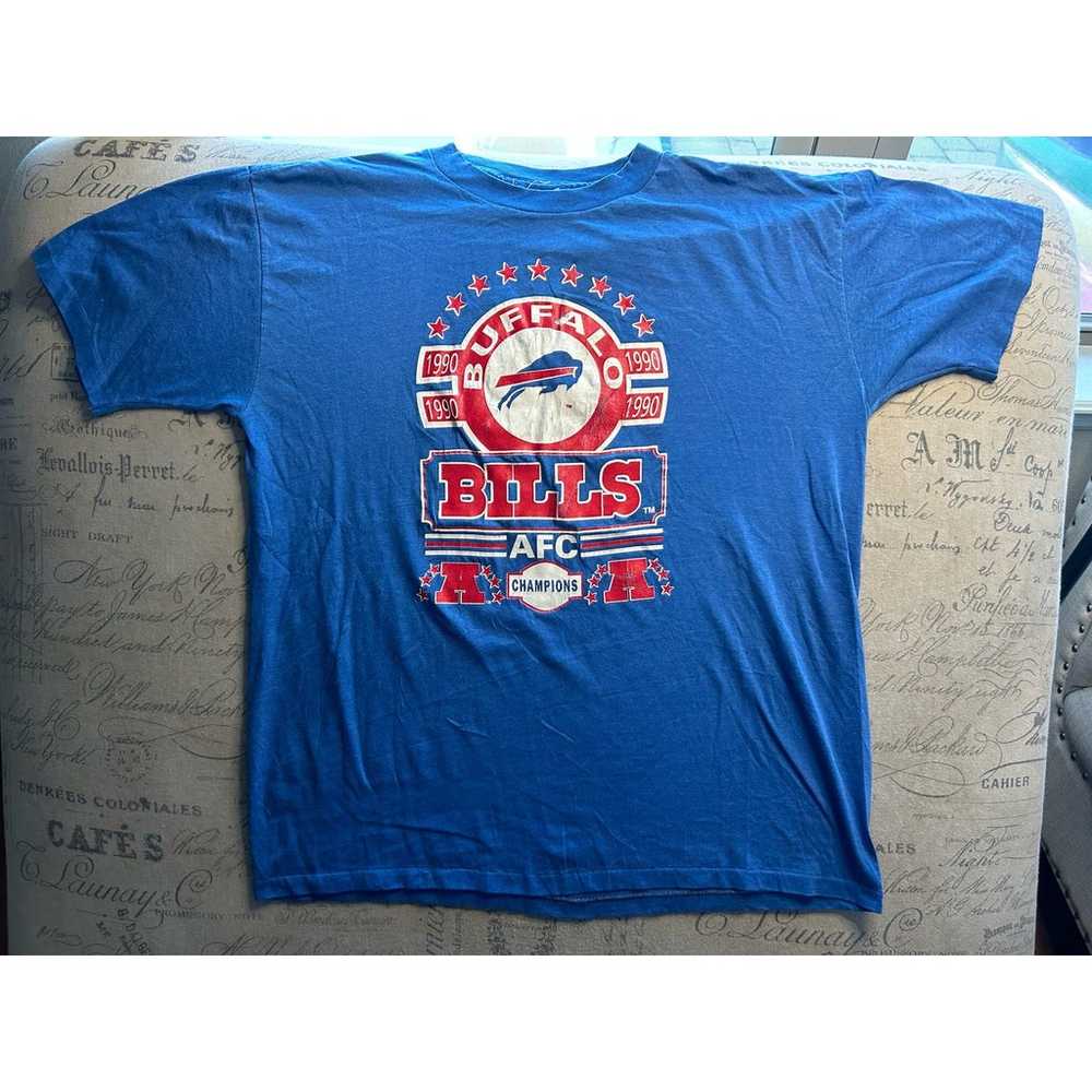 Vintage 1990 Buffalo Bills AFC Champions T-Shirt - image 1
