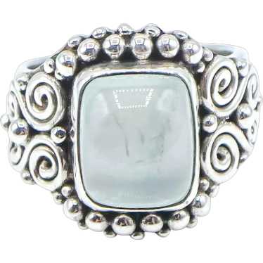 Sajen Moonstone Ring in Sterling Silver Size 8 Ma… - image 1