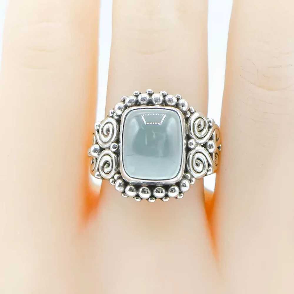 Sajen Moonstone Ring in Sterling Silver Size 8 Ma… - image 2