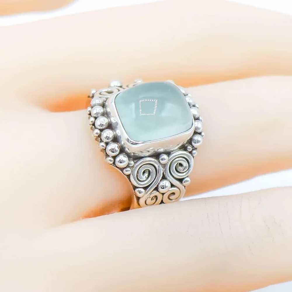 Sajen Moonstone Ring in Sterling Silver Size 8 Ma… - image 6