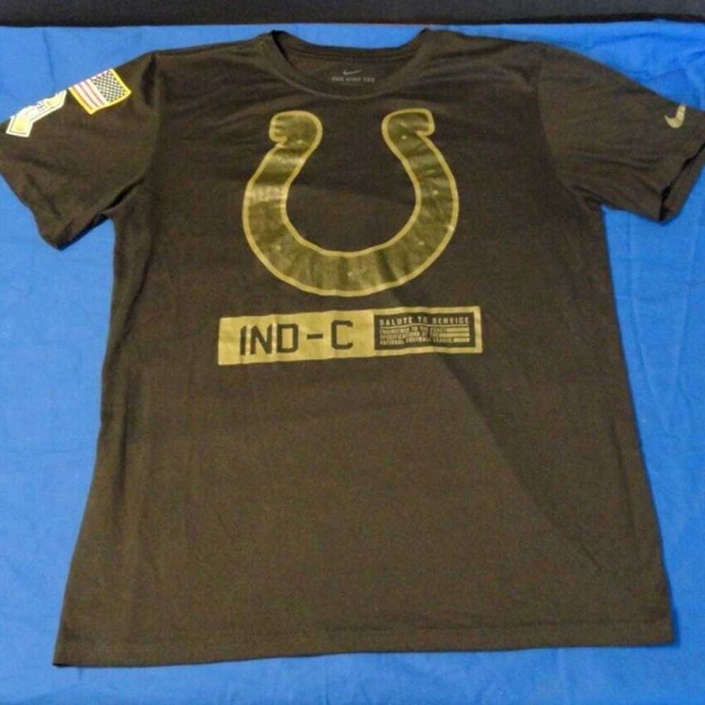 NIKE SALUTE TO SERVICE INDIANA COLTS BLACK T SHIR… - image 1