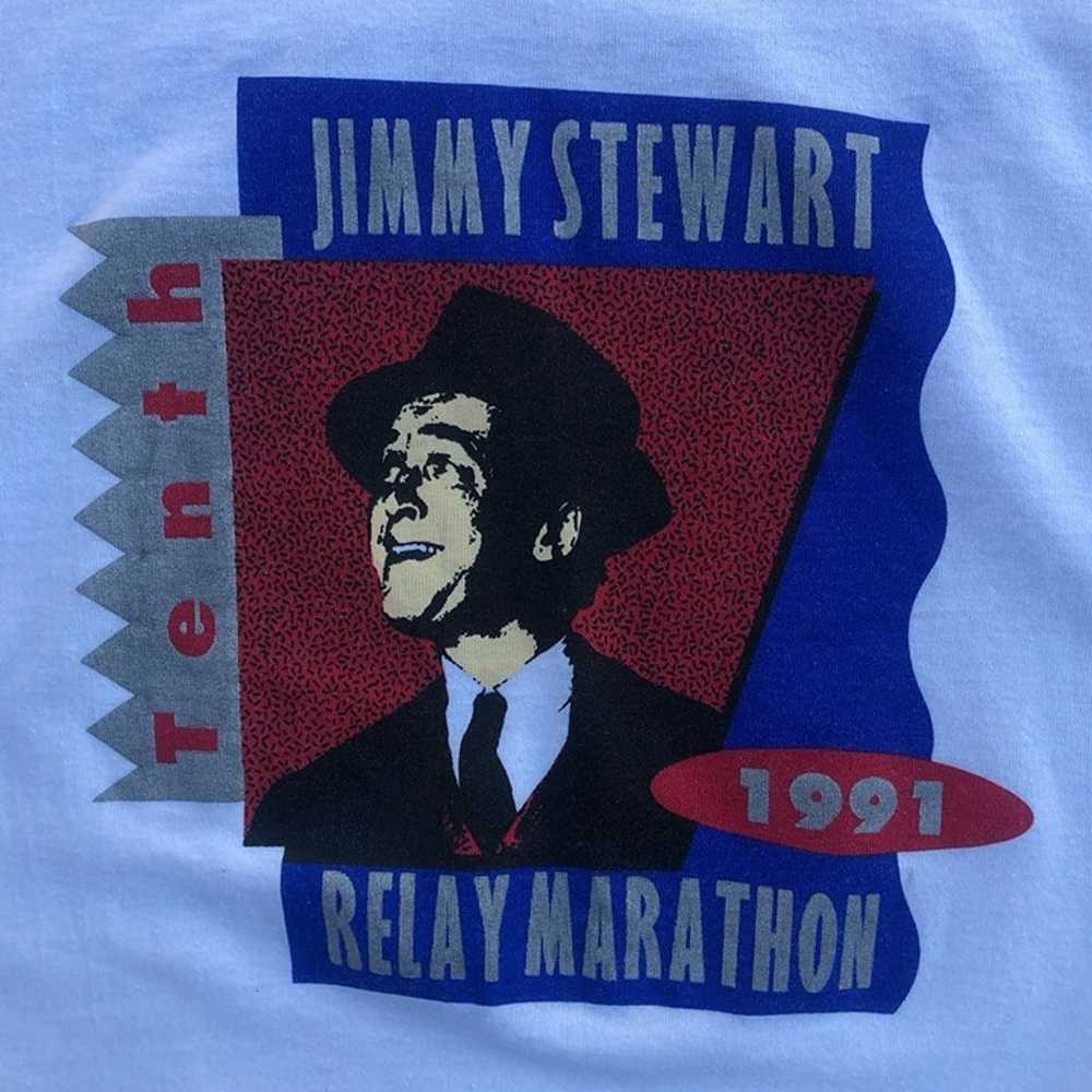 Vtg Nike 1991 Jimmy Stewart 10th Relay Marathon G… - image 4