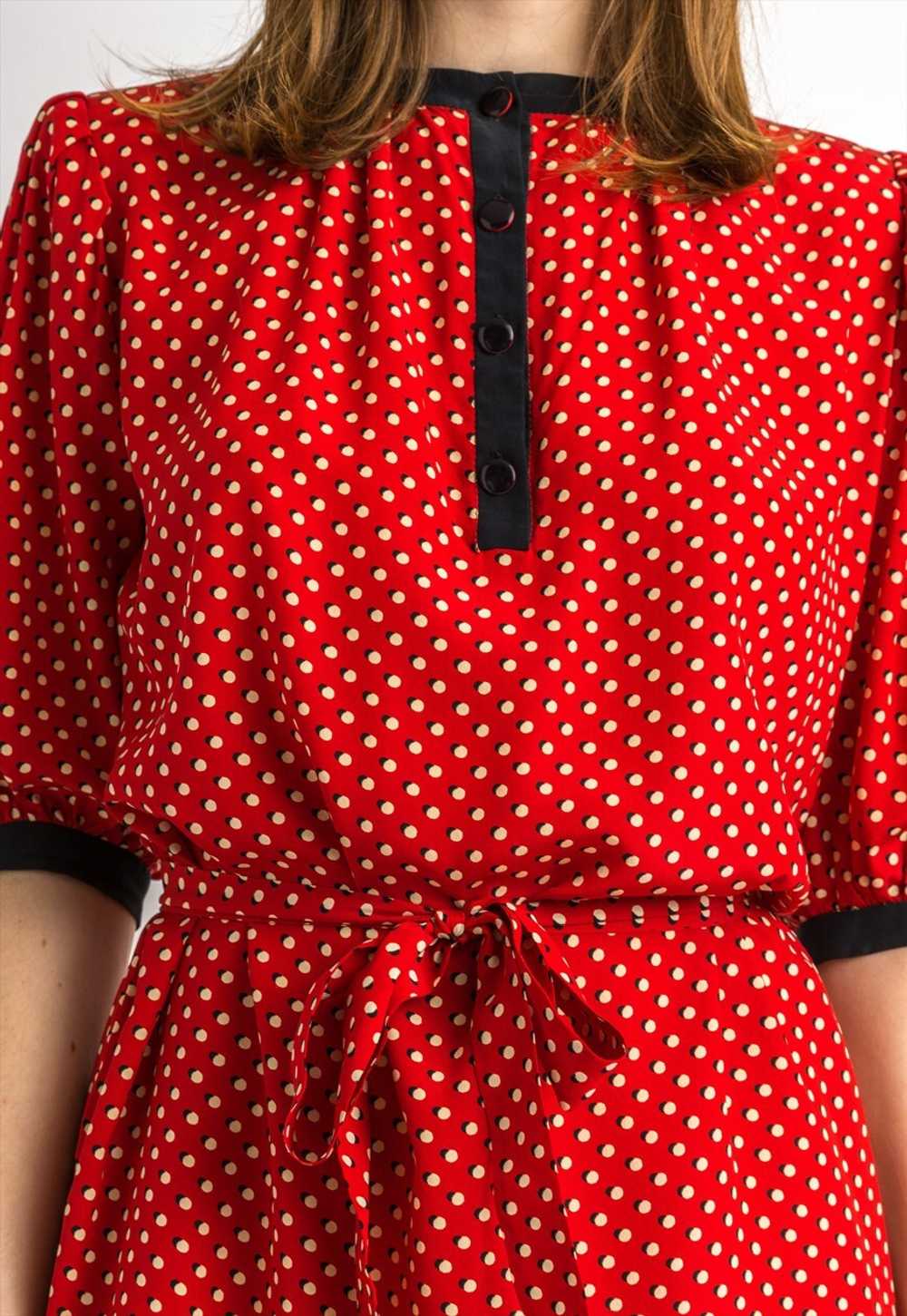 EMANUEL UNGARO 70s Vintage Silky Dress 5935 - image 3