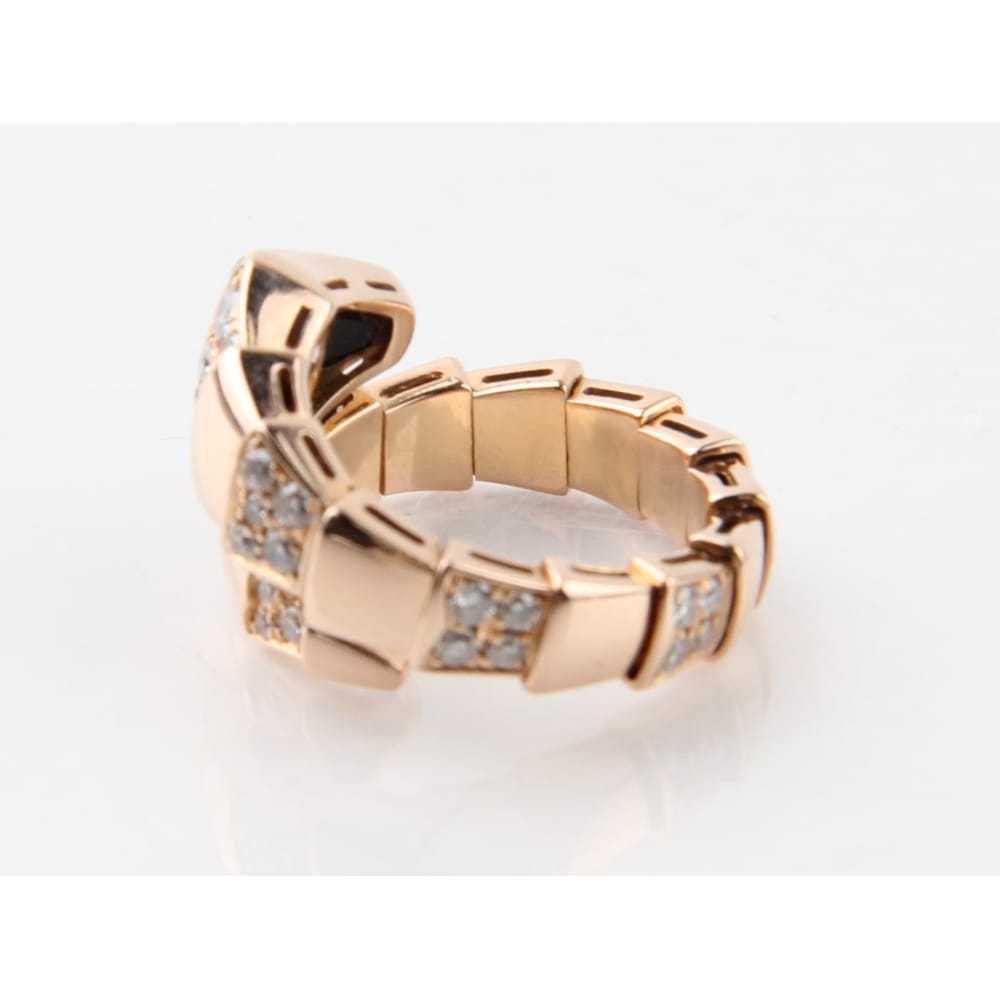 Bvlgari Serpenti pink gold ring - image 10