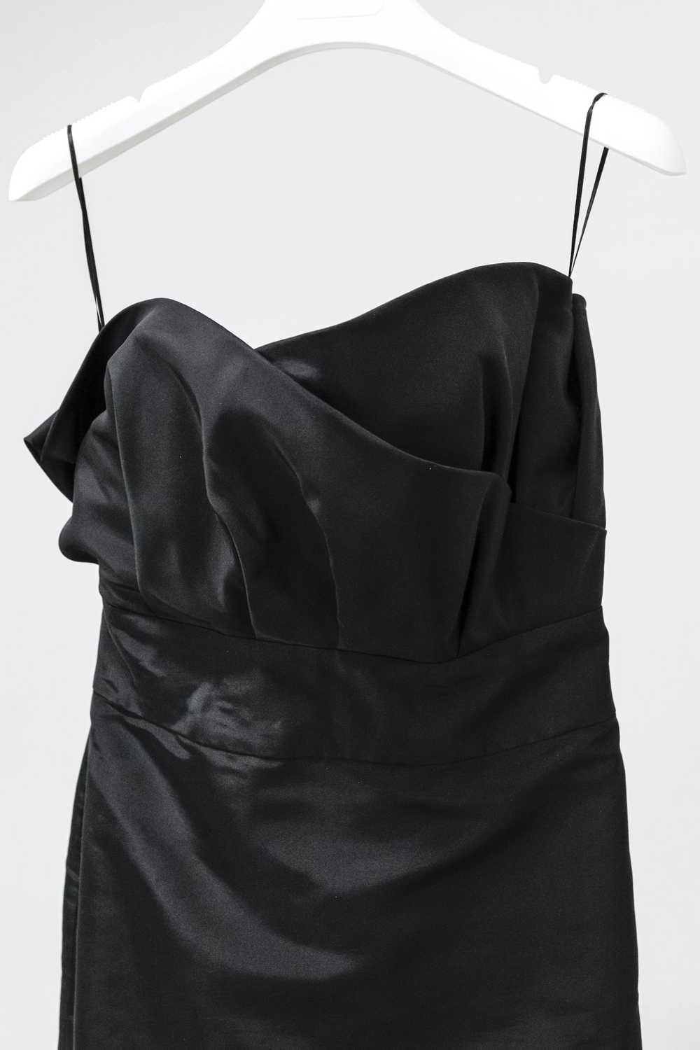Designer Jacques Fath Black Silk Gown - image 3