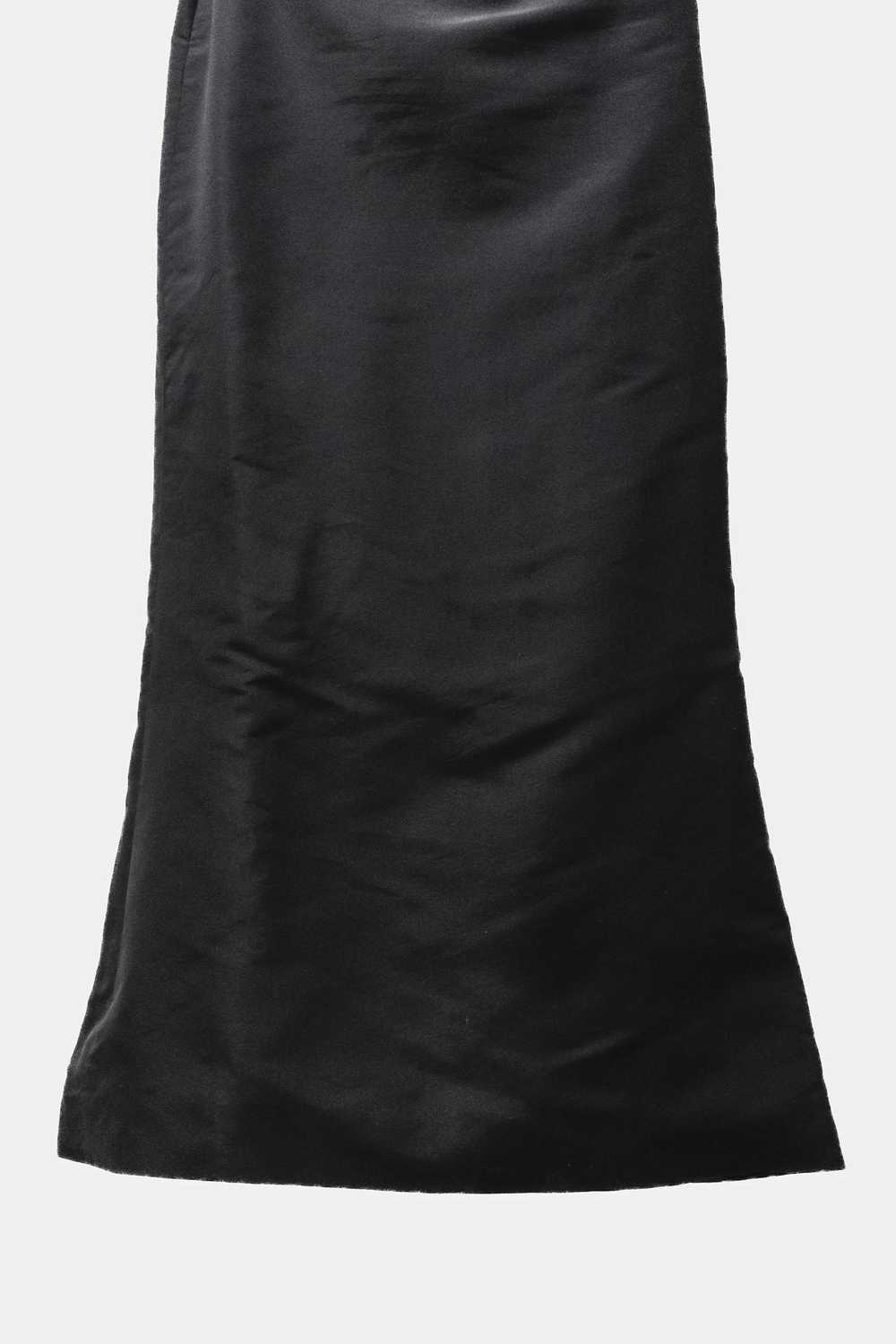 Designer Jacques Fath Black Silk Gown - image 7