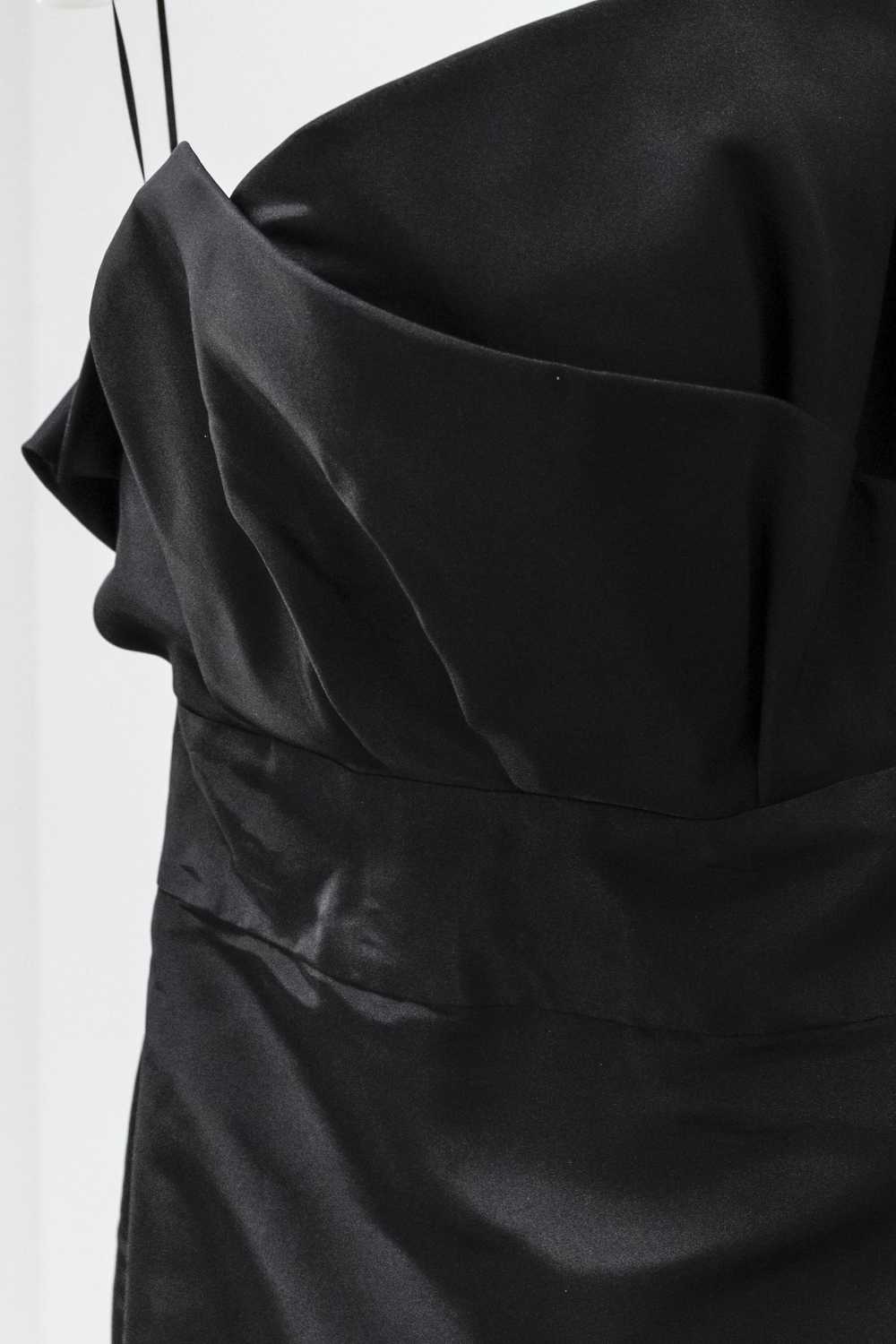 Designer Jacques Fath Black Silk Gown - image 8