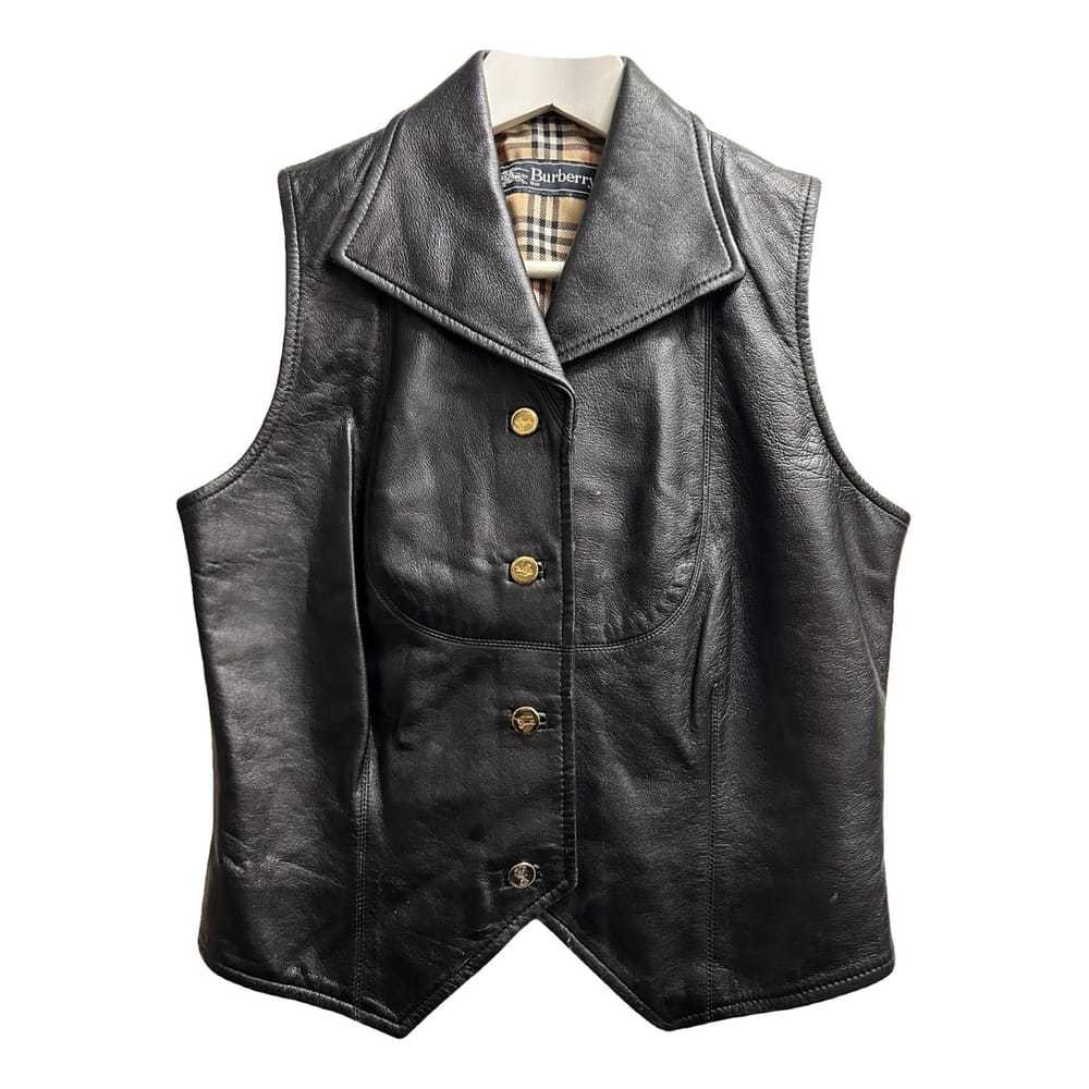 Burberry Leather biker jacket - image 1