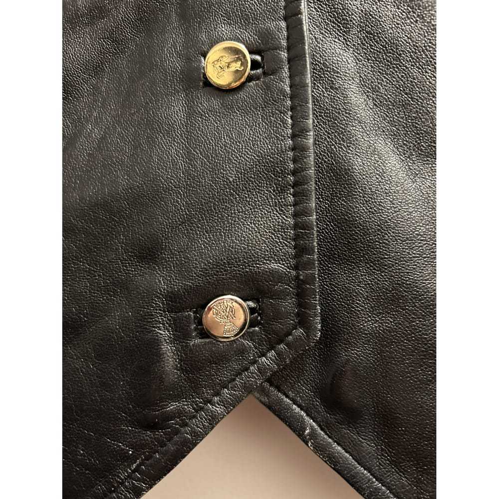 Burberry Leather biker jacket - image 6