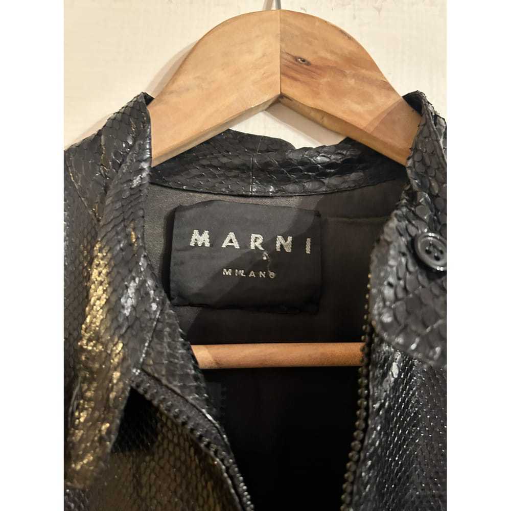 Marni Leather biker jacket - image 4