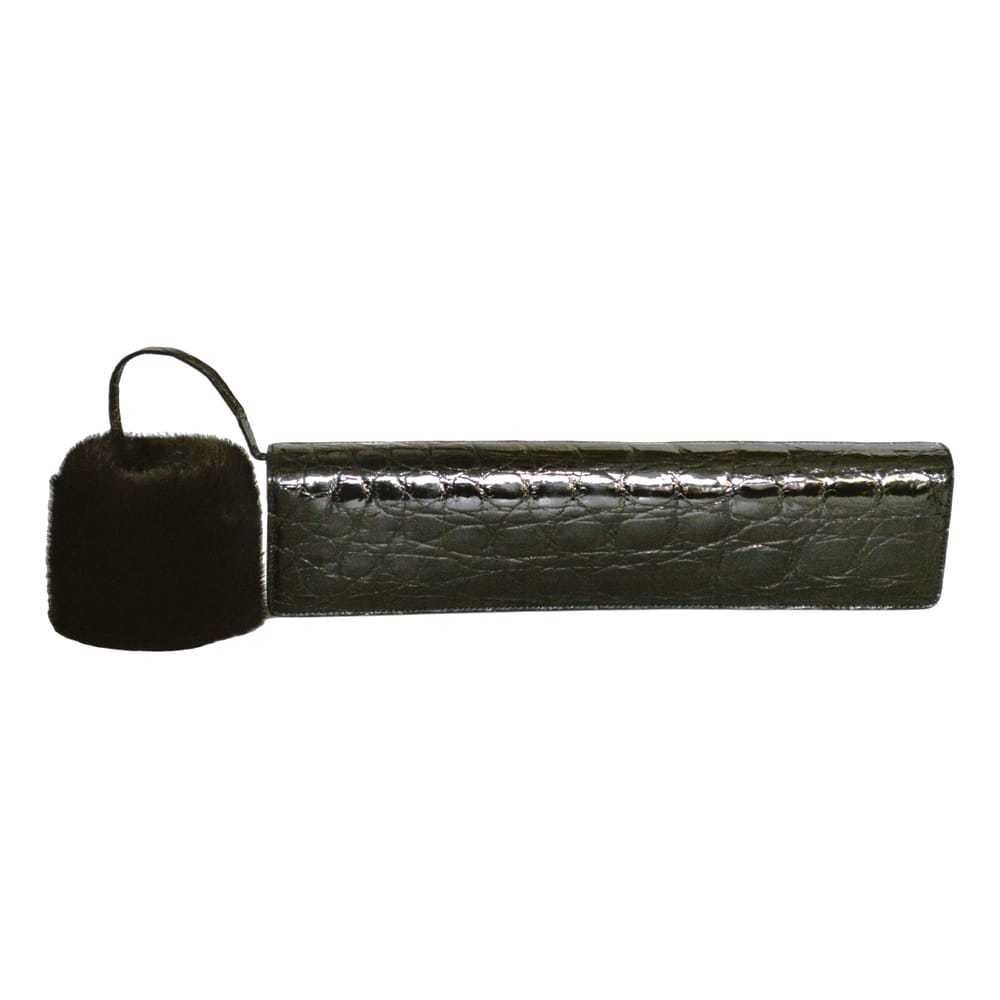 Salvatore Ferragamo Alligator clutch bag - image 1