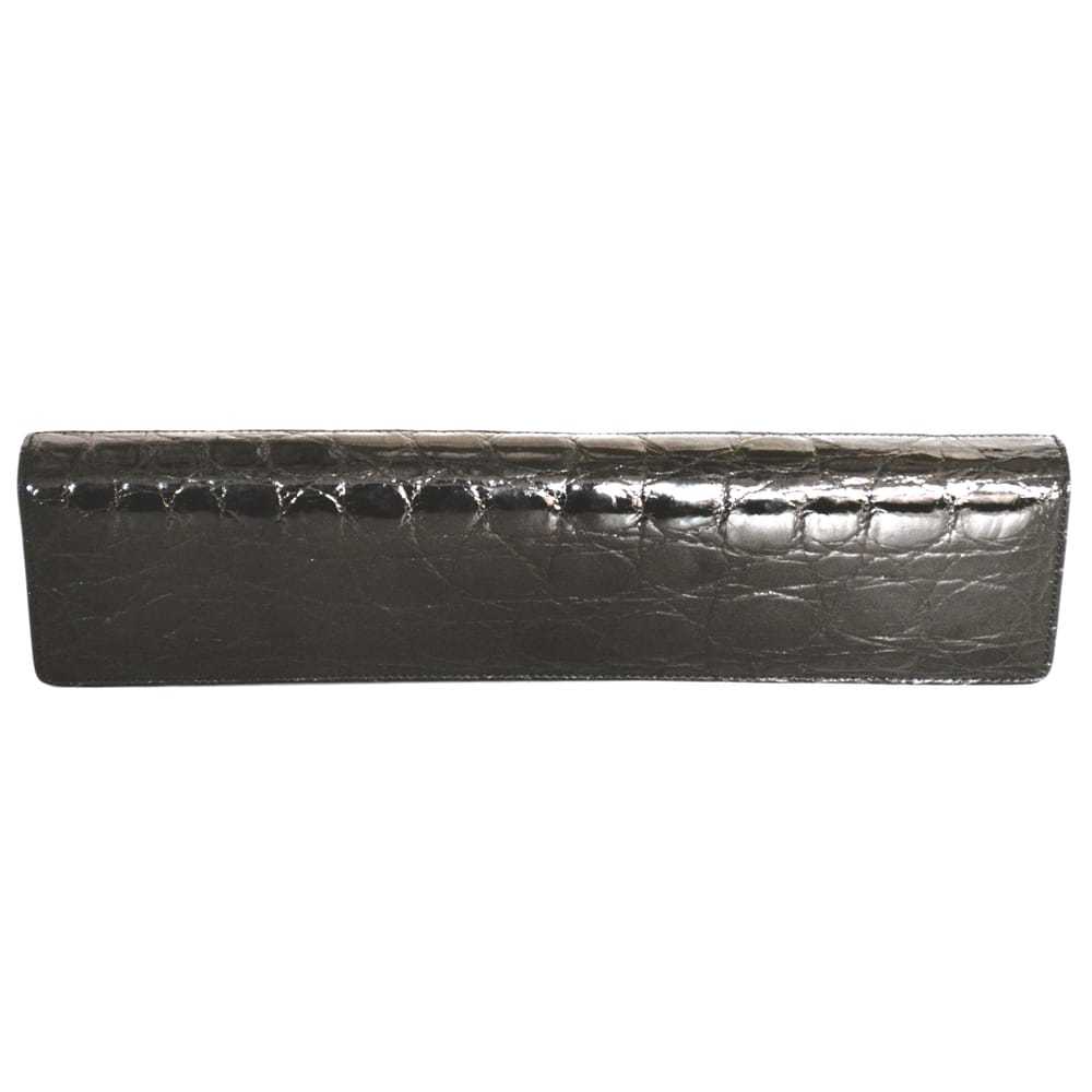 Salvatore Ferragamo Alligator clutch bag - image 2