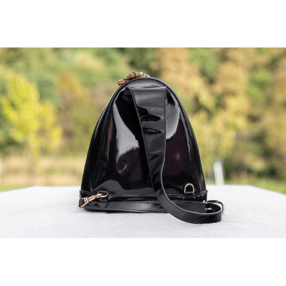 Gucci Bamboo Tassel Oval patent leather backpack - image 7