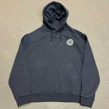 2000s grey and black dc hoodie high quality