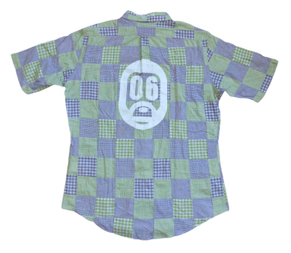 Bape OG Baby Milo 2006 Patchwork Button Up Shirt - image 1