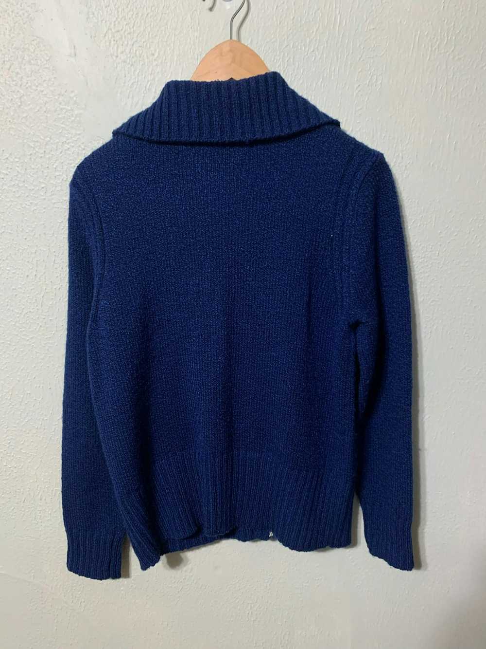 Coloured Cable Knit Sweater × Vintage Vintage Blu… - image 3