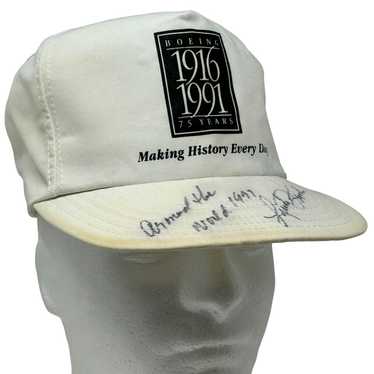 Vintage Pilot Linda Finch Autographed Hat Vintage 