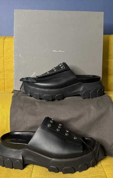 Rick Owens Rick Owens snap tractor sandals in blac