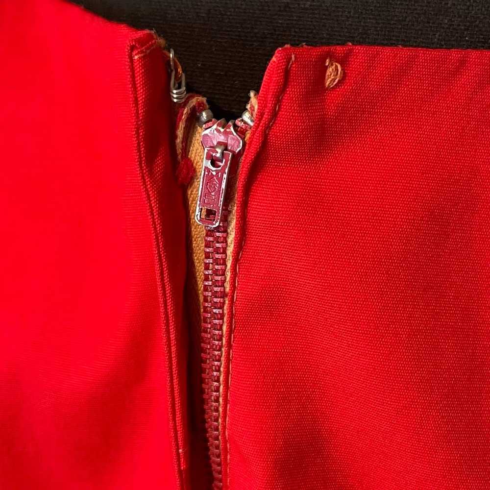 ALDENS Vintage 50's 60's Red Lace Full Skirt Belt… - image 11