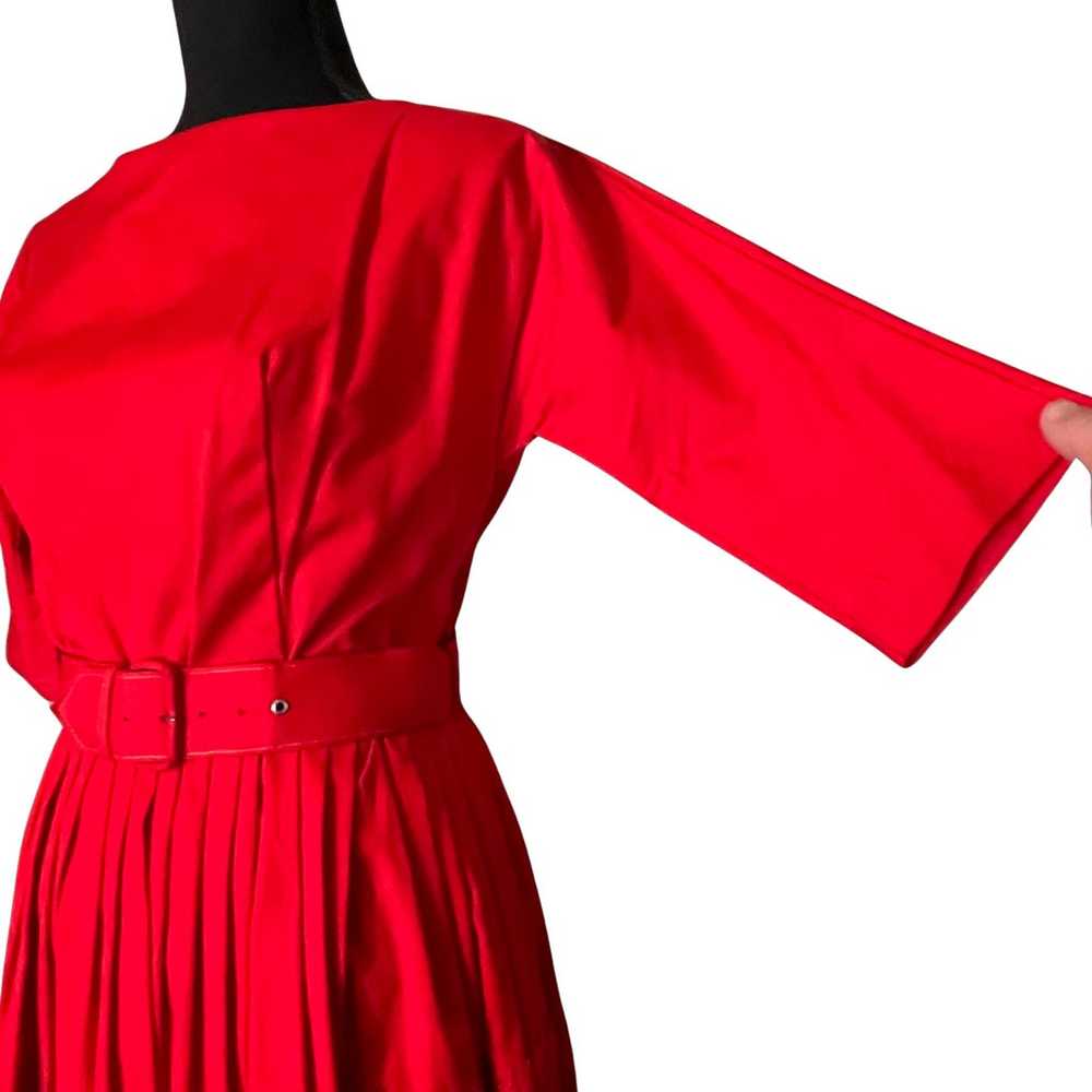 ALDENS Vintage 50's 60's Red Lace Full Skirt Belt… - image 5