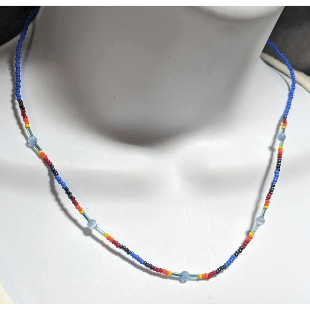 Other Rainbow Glass Beaded Necklace - image 2