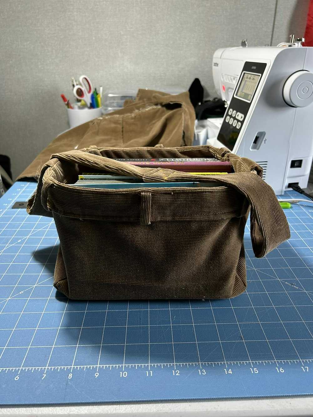 Handmade Corduroy Shoulder Bag - image 1