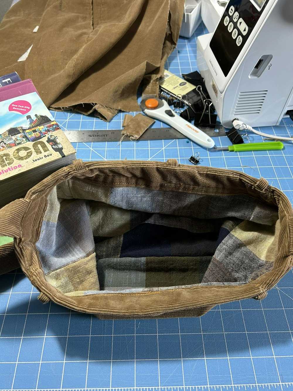 Handmade Corduroy Shoulder Bag - image 4