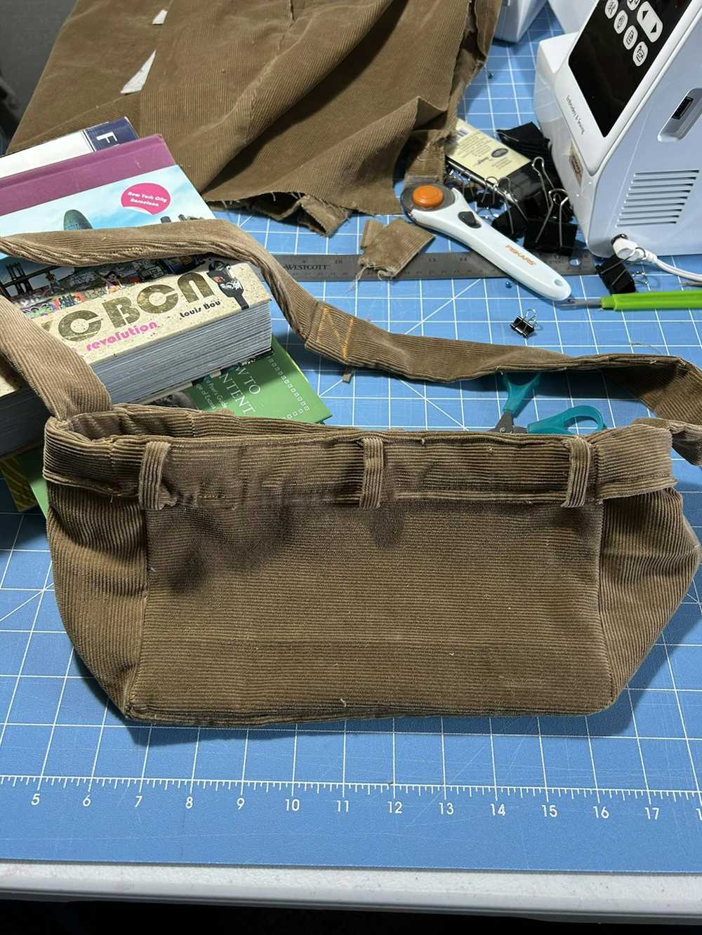 Handmade Corduroy Shoulder Bag - image 5