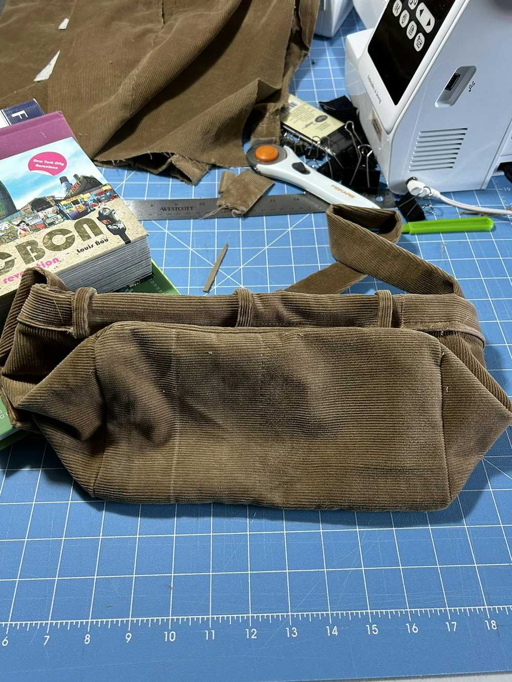 Handmade Corduroy Shoulder Bag - image 6
