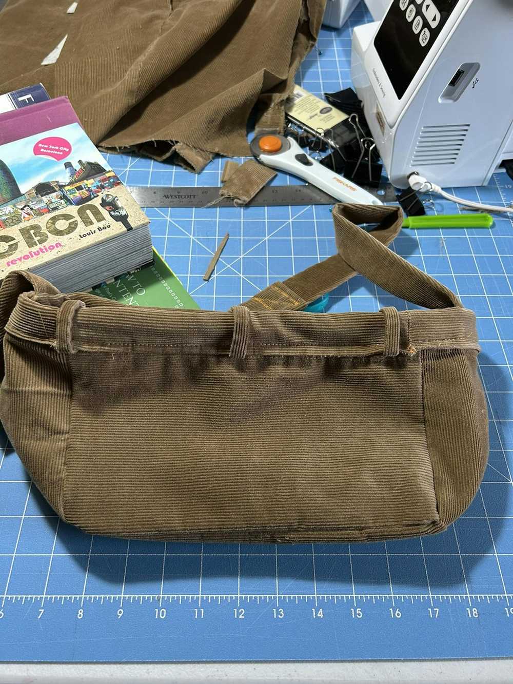 Handmade Corduroy Shoulder Bag - image 7