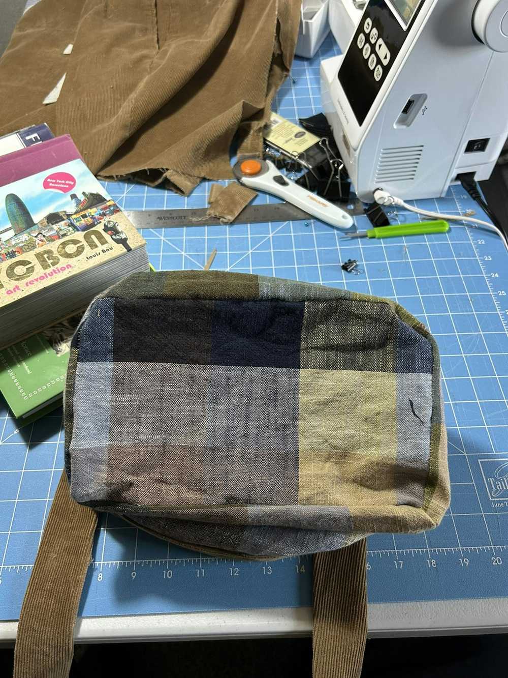 Handmade Corduroy Shoulder Bag - image 8
