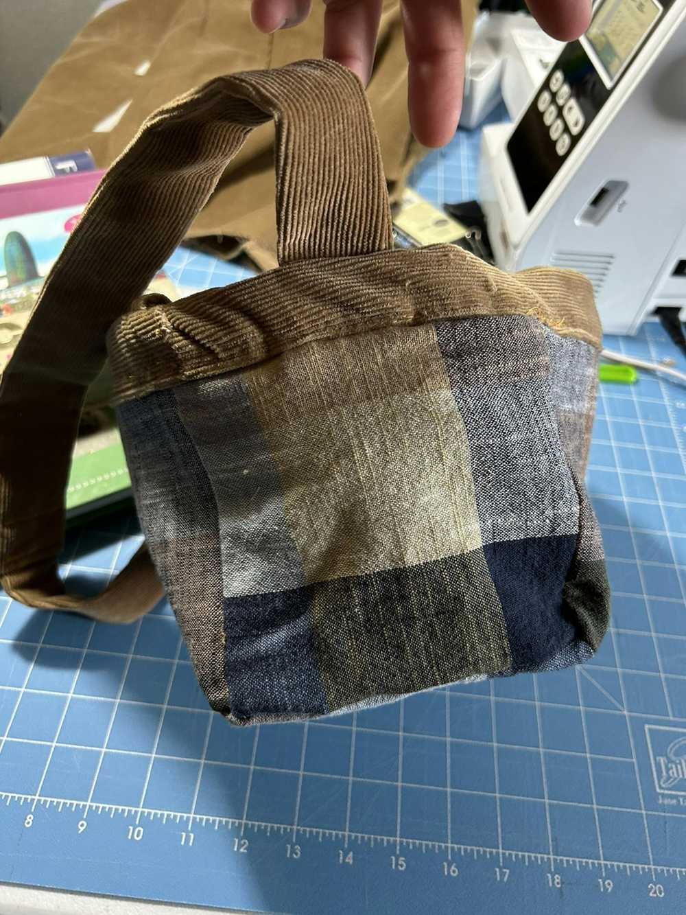 Handmade Corduroy Shoulder Bag - image 9