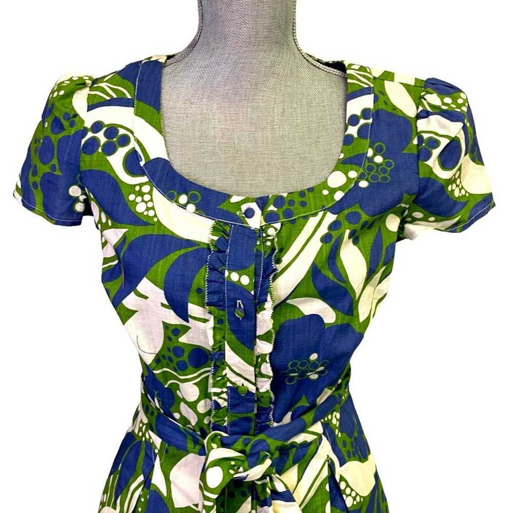 Lilly Pulitzer Dress Womans Blue Green Short Slee… - image 4