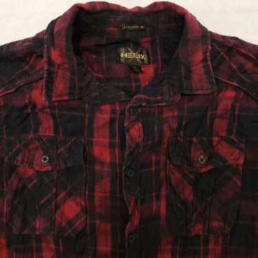 Helix Helix Tartan Flannel Shirt Men Size Extra L… - image 1