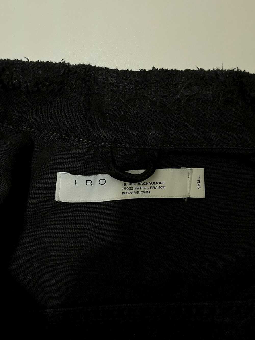 Iro Iro Taney Distressed Denim Jacket in Black - image 7