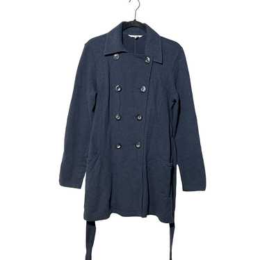 CAbi Navy store Striped Maritime Trench Coat M