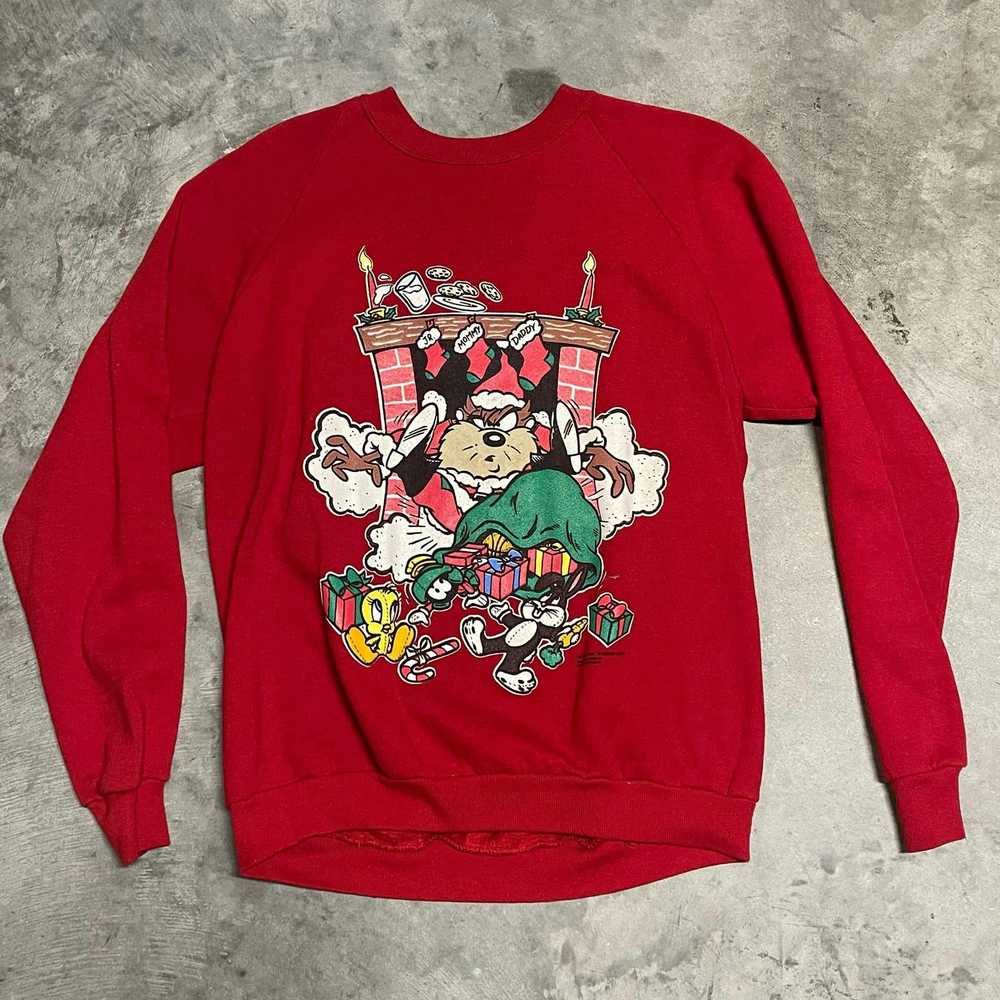 Jerzees Vintage 1993 Taz Looney Tunes Sweatshirt - image 1