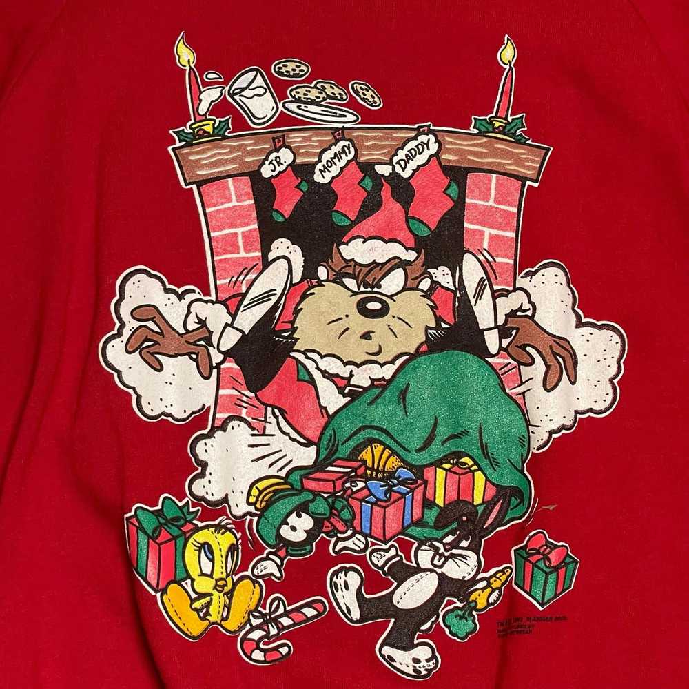 Jerzees Vintage 1993 Taz Looney Tunes Sweatshirt - image 2