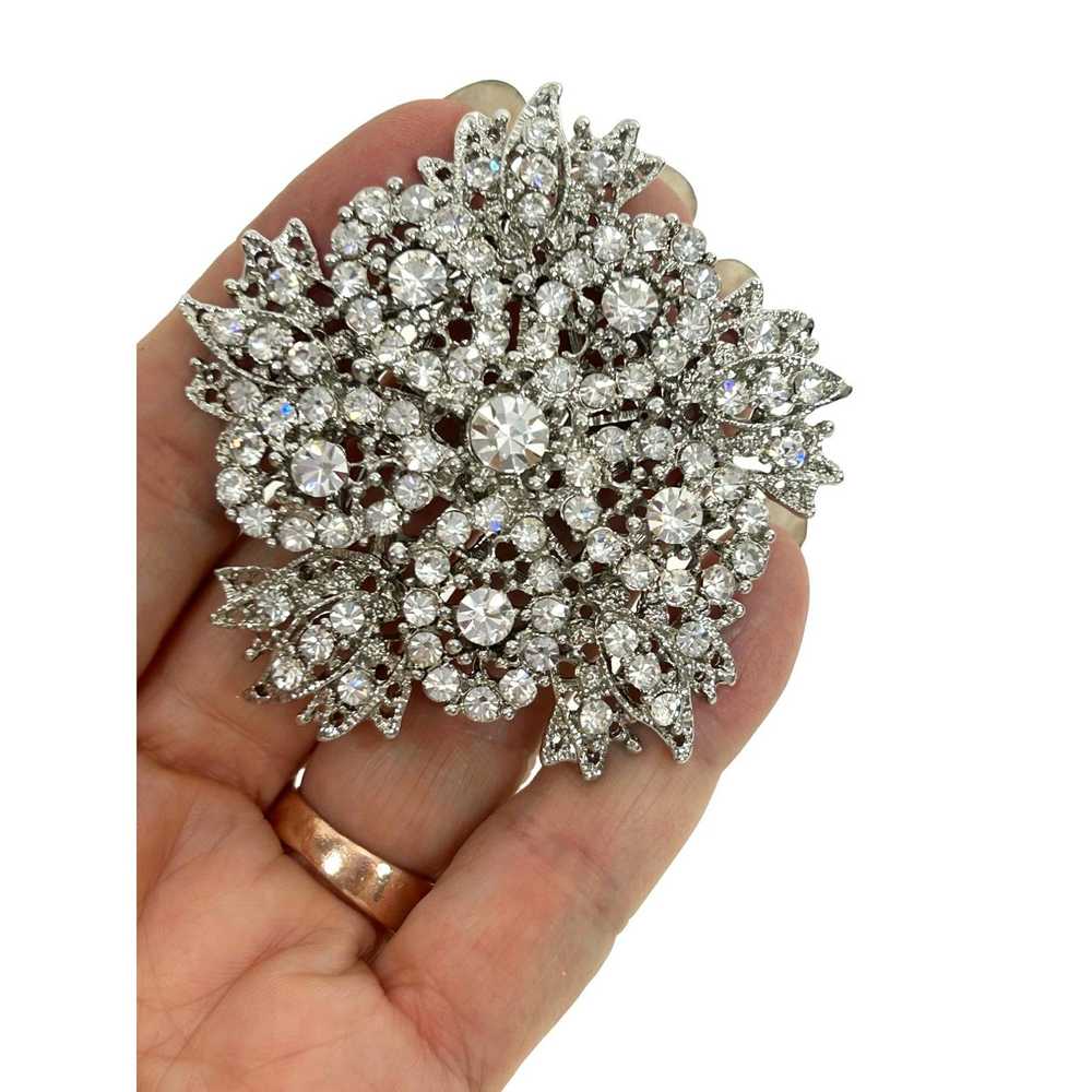 Other Women’s Fashion Brooch Clear Round Rhinesto… - image 1