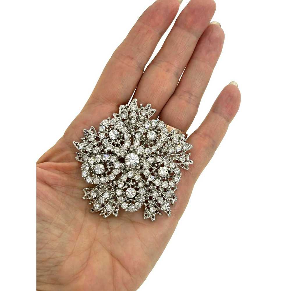 Other Women’s Fashion Brooch Clear Round Rhinesto… - image 2