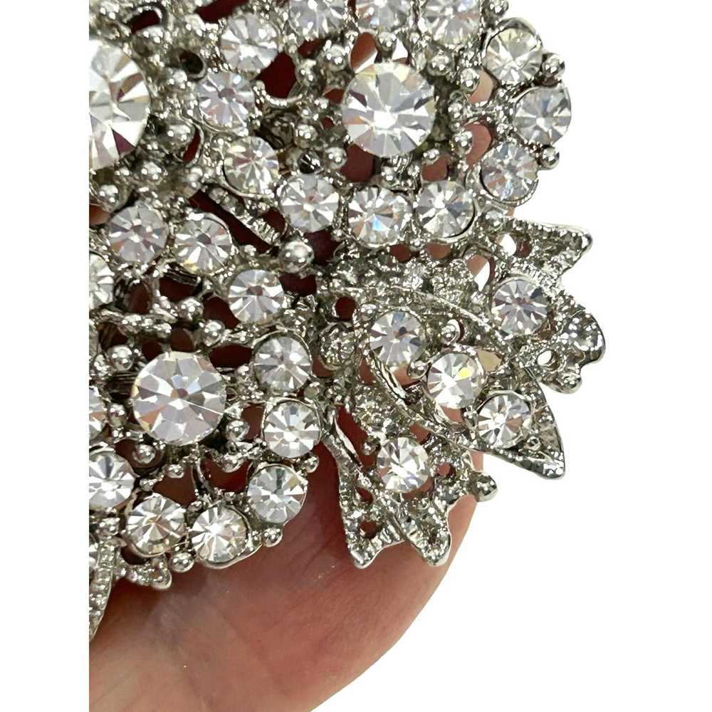 Other Women’s Fashion Brooch Clear Round Rhinesto… - image 9