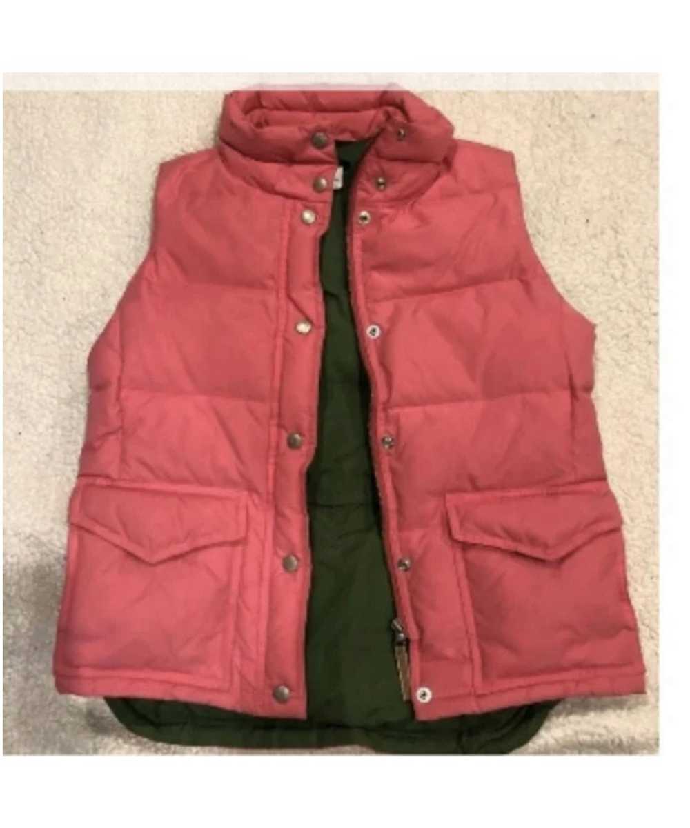 J.Crew Jcrew pink and green puffer vest. - image 3