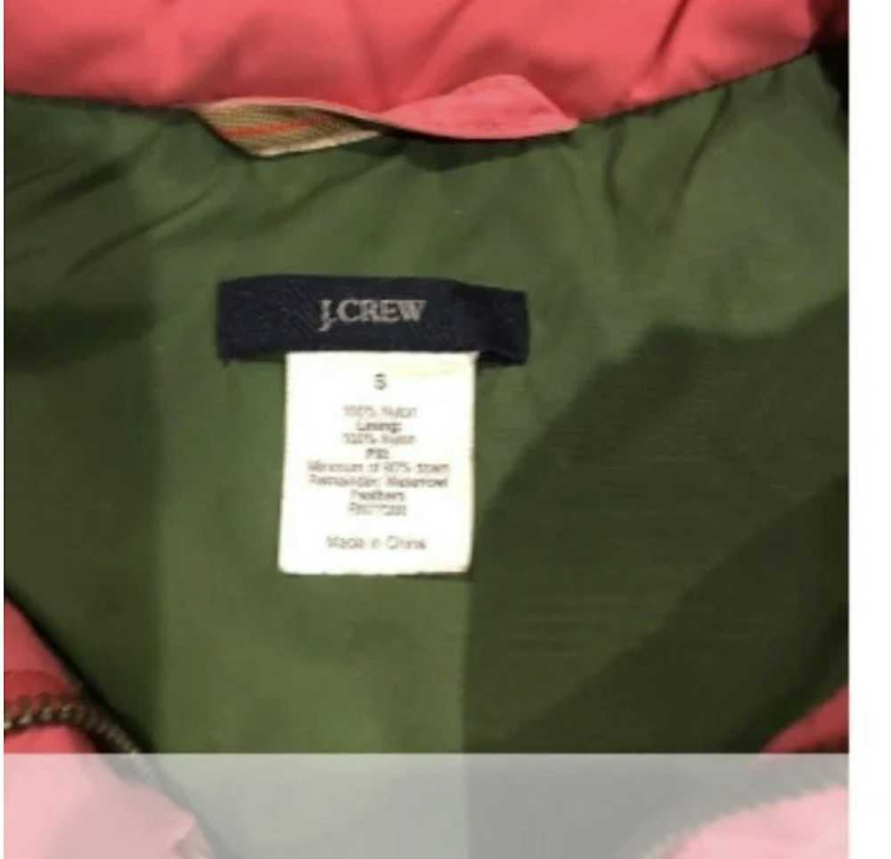 J.Crew Jcrew pink and green puffer vest. - image 5