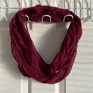 Other Burgundy maroon silky soft fashion scarf - image 1