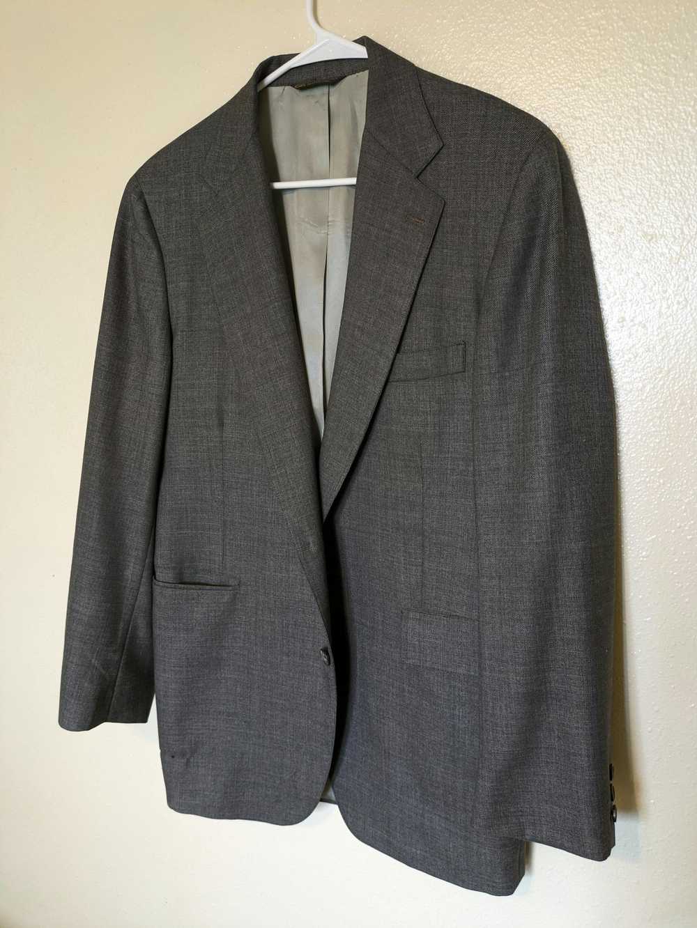 Bullock & Jones B&J Charcoal Grey 100% Wool Suit … - image 1