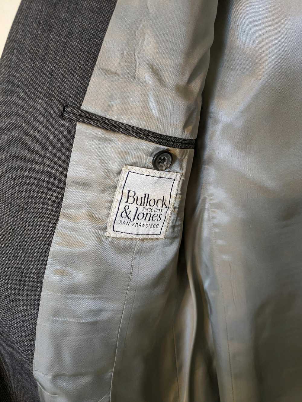 Bullock & Jones B&J Charcoal Grey 100% Wool Suit … - image 6
