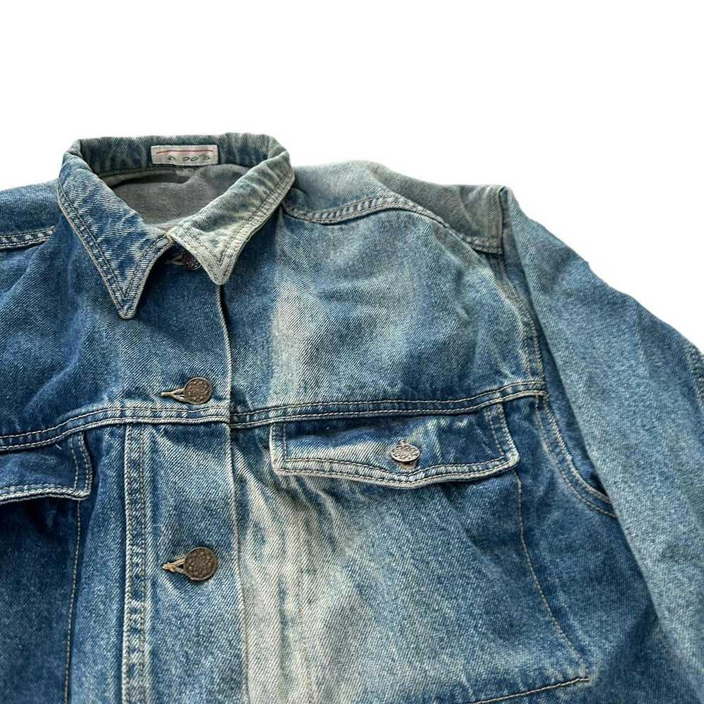 Designer 90s Vintage Faded Jean Jacket - image 2