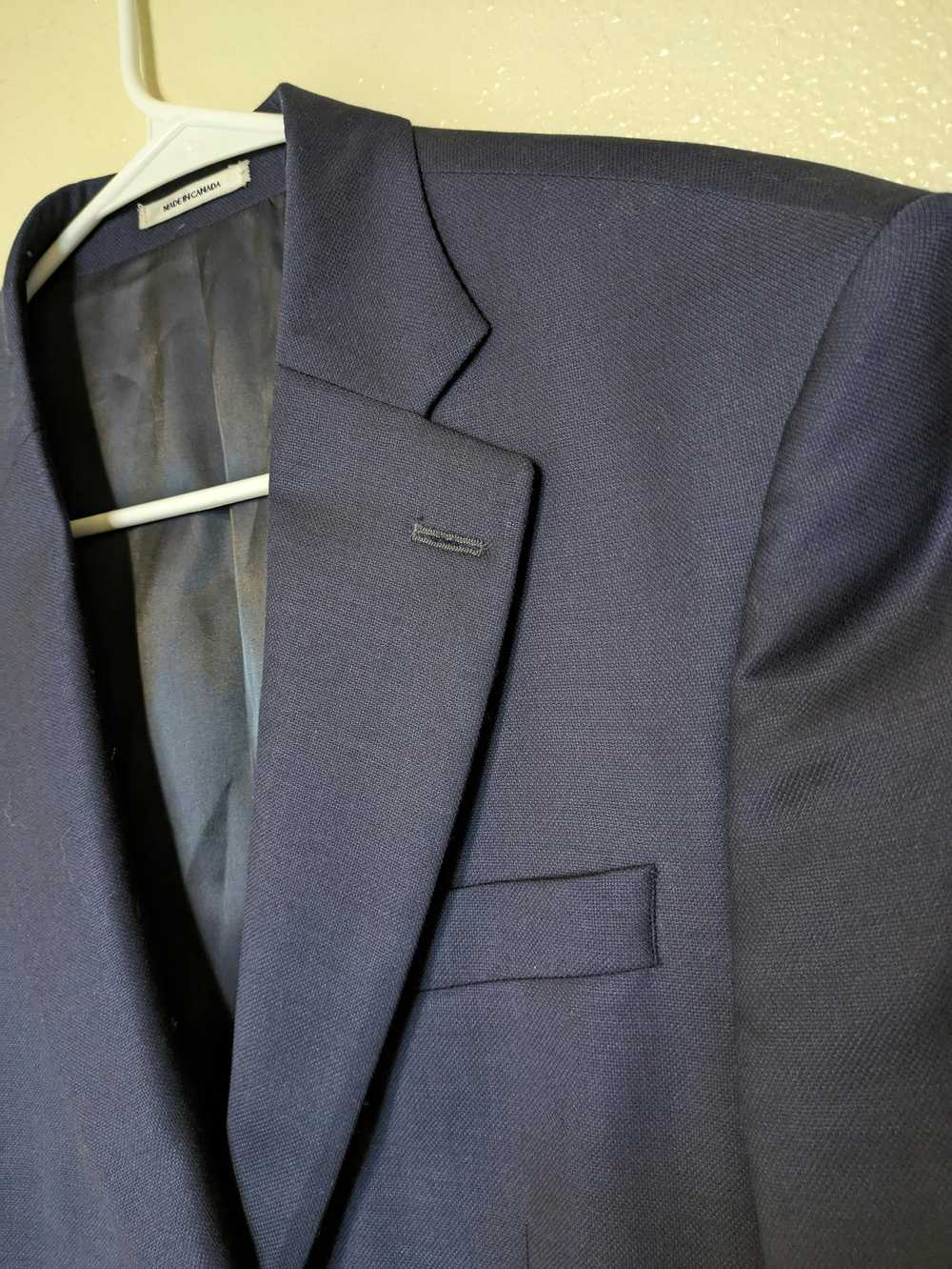 Peter Millar 100% Wool Navy Suit Coat 38R - image 3