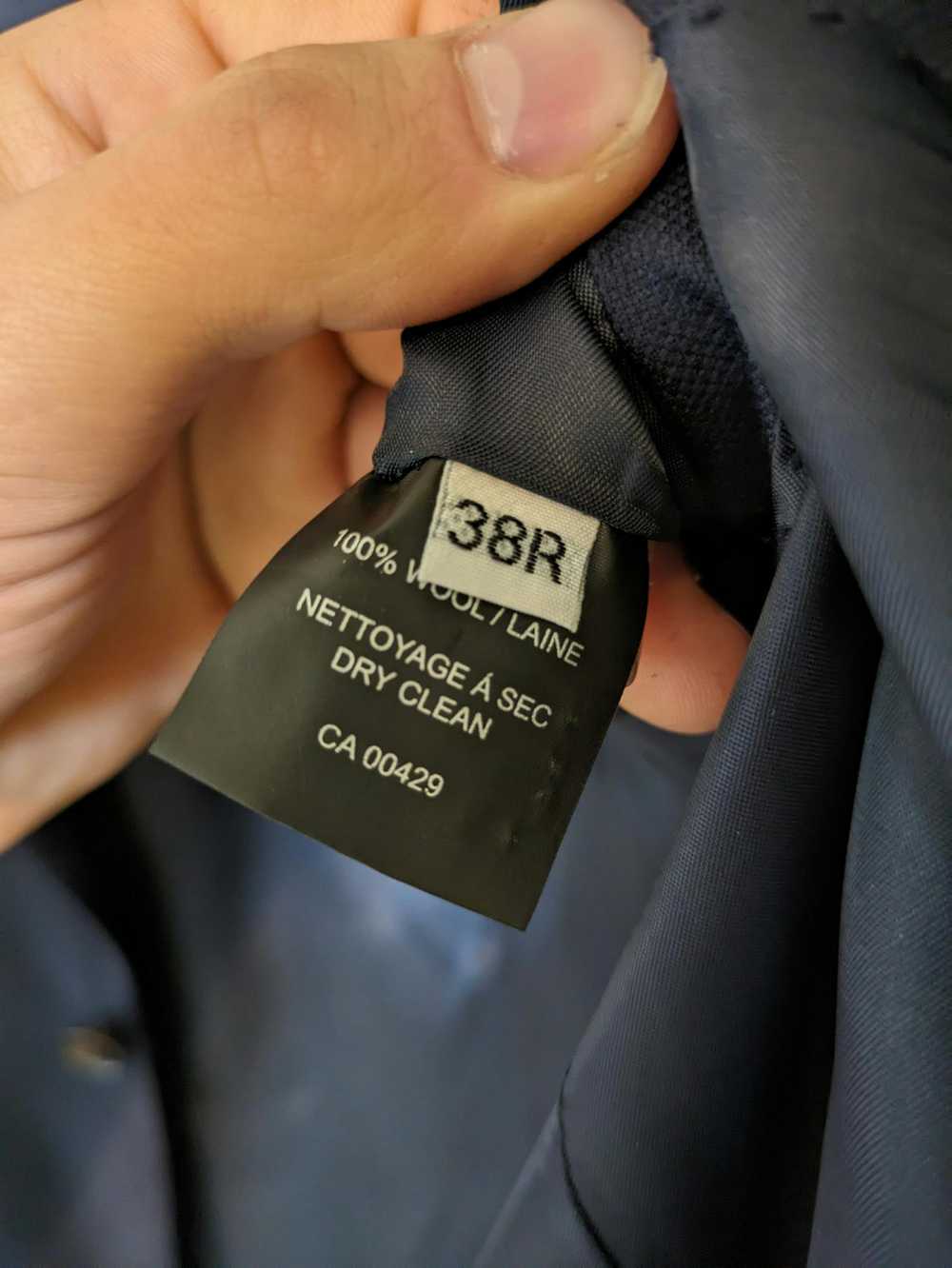 Peter Millar 100% Wool Navy Suit Coat 38R - image 8